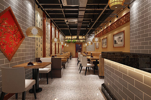 萍乡传统中式餐厅餐馆装修设计效果图