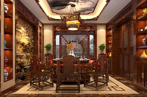 萍乡温馨雅致的古典中式家庭装修设计效果图