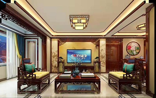 萍乡住宅新中式风格装修，尽显奢华品味